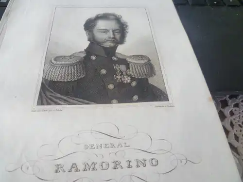 General Girolamo Ramorino 1792 -1849 Italien Er kämpfte bereits in jungen Jahren in den napoleonischen Kriegen unter Napoleon 1809 gegen Österreich und 1812 in Russland.