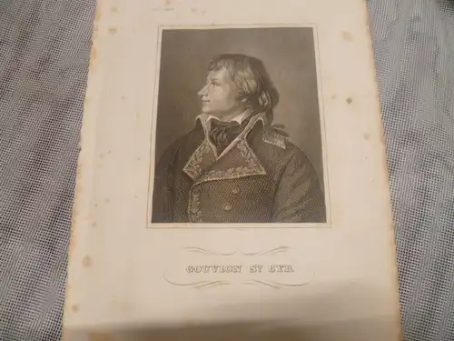 Laurent, marquis de Gouvion Saint-Cyr 1764 - 1830 "Dreivietelportrait" Franz. Offizier und Marschall