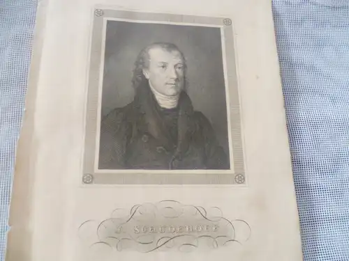 Johann Georg Jonathan Schuderoff 1766 - 1843 "Dreiviertelportrait" Superintendent, Theologe, Schriftsteller, Abgeordneter
