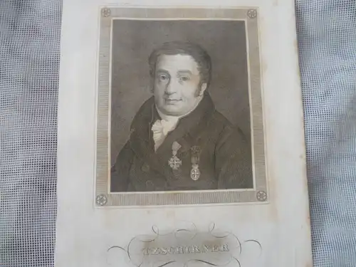 Johann Gottlieb  "Tzschirner" (1778 - 1828) "Dreiviertelportrait" Theologe