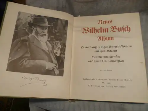 Neues Wilhelm Busch Album Sammlung lustiger Bildergeschichten 1950