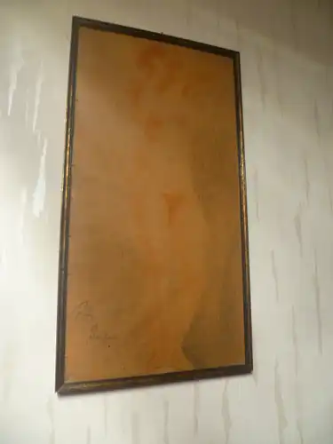 Rudolf Großmann 1882 -1941      "Frauenakt stehend Kopf durch ihre linke Hand verdeckt " zart aquarelliertes Aquarell Mischtechnik