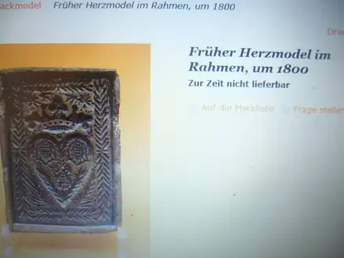 Musealer Spekulatiusmodel im Rahmen tief ausgeschnitzt signiert datiert 1821    Provenienz : Bäckerei Gauss Bretten 