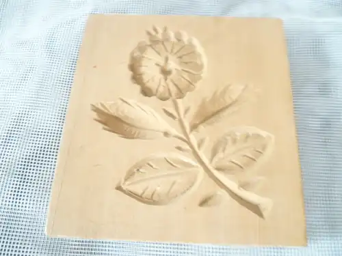 Springerle  seltene Motive feine große Blütendolde  Wildkirschebaum1860 Printen besonders fein ausgeschnitzt 8,5 cm X 9,5 cm Provenienz Bäckerei in Bretten