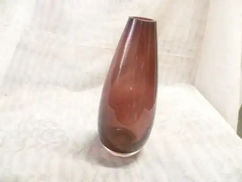 Murano violette zylindrische Vase Vintage Späce Ära  1960 H: 19 cm aus der Vitrine