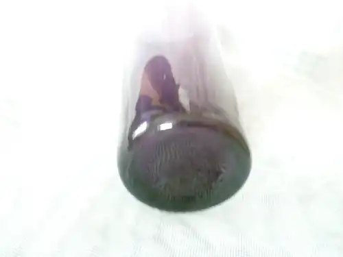 Murano Mundgeblasene  in Form geblasene zylindrische hohe violett Vase Vintage 1960 er  H:26 cm Aus der Vitrine 