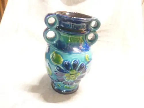 GORGEOUS FLOOR VASE BAY W.GERMANY Bodo Mans  POP ART Bodo Mans Bay Vase 86 20 =4 Henkelvase Vintage Design !!!! West Germany 