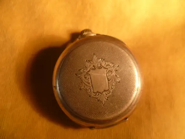 Sehr alte Schweizer Kramer und Moser Biel  800-er Silber-Taschenuhr mit kleiner Sekunde 