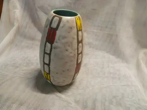 Vintage  Vase 1962 Jasba wohl 155-18 oder 101-18  Keramik Designer Vase handbemalt  Rockabilly Ära
