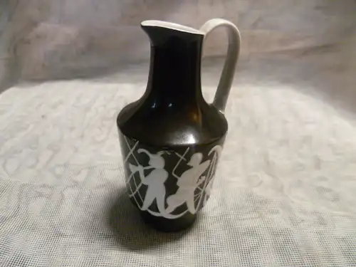 DEsigner : Alfred Turbanisch bei Gräfental kl.Figurenvase Musikanten+Tänzer 1958 Vintage Nierentisch Ära Rockabilly Ära