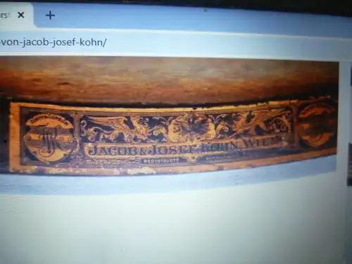J J Kohn/Jacob & Josef Kohn/Thonet 1914 Kaffeehaus Satz 3 Stühlen+ Satz 2 Stühle geprägtes Holz  im originalen unbenutztem Zustand eine Rarität !