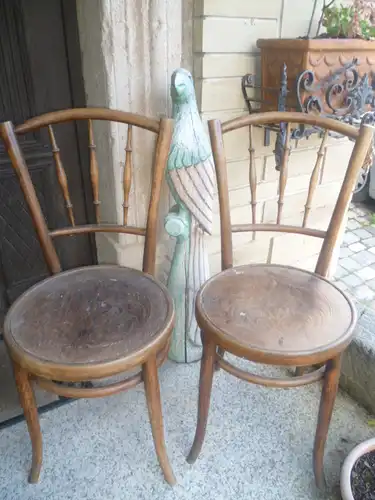 J J Kohn/Jacob & Josef Kohn/Thonet 1914 Kaffeehaus Satz 3 Stühlen+ Satz 2 Stühle geprägtes Holz  im originalen unbenutztem Zustand eine Rarität !