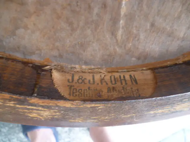 J J Kohn/Jacob & Josef Kohn/Thonet 1914 Kaffeehaus Satz 3 Stühlen+ Satz 2 Stühle geprägtes Holz  im originalen unbenutztem Zustand eine Rarität ! 8