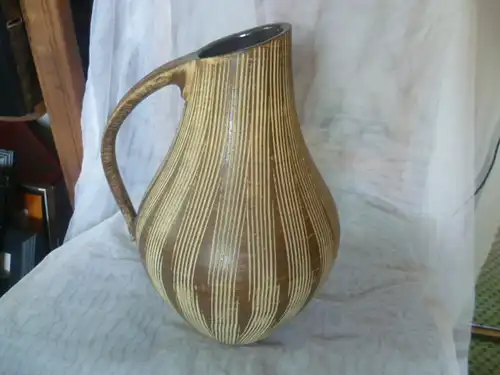 Art Deko Dümler & Breiden  signierte  H !geritzte Kammdekor  Keramikvase  Sgraffito 276-30  H 31 cm Vitrinenstück  Kunstkeramikfabrik, Höhr-Grenzhausen