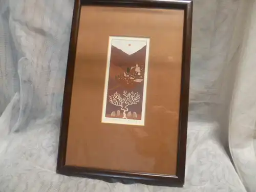 Fürstenköfer Roland 1949 Fürth geb.  " Wo einst Leben war" Mischtechnik  Aquarell sig. datiert 1980