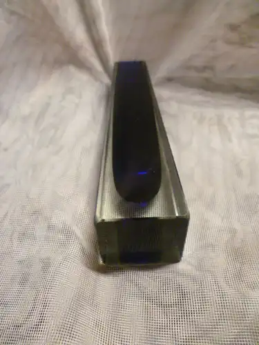 Flavio Poli für Seguso Ashtray oder Vide Epoche 1960-1969 Murano Blockvase Sommerso Vase eckig