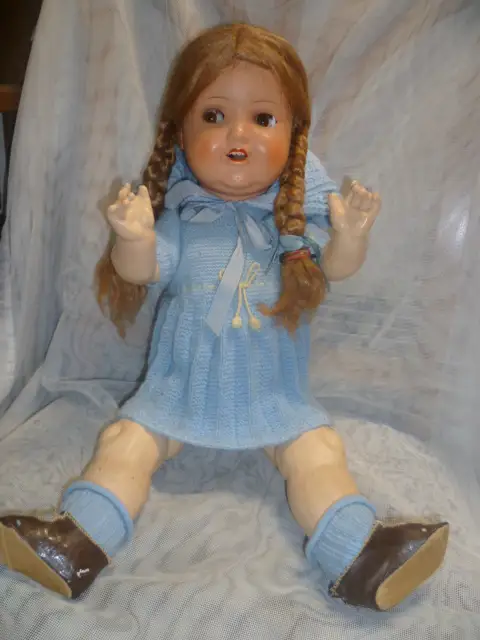 ANTIKE ARMAND MARSEILLE AM 2966 8/11 ALTE PUPPE H:57 cm gefertigt von 1930-39 0
