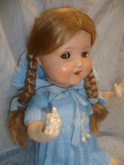 ANTIKE ARMAND MARSEILLE AM 2966 8/11 ALTE PUPPE H:57 cm gefertigt von 1930-39 4