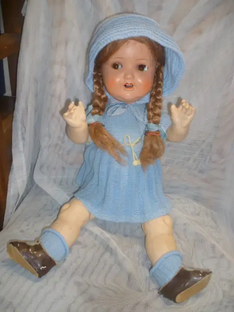 ANTIKE ARMAND MARSEILLE AM 2966 8/11 ALTE PUPPE H:57 cm gefertigt von 1930-39 7