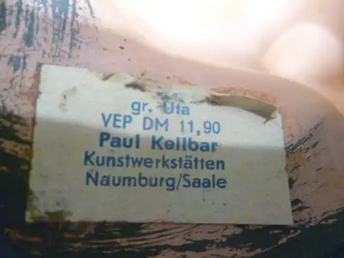Wormser Terra Sigillata Uta von Naumburg Vintage der 50s H: 13 cm aus der Vitrine
