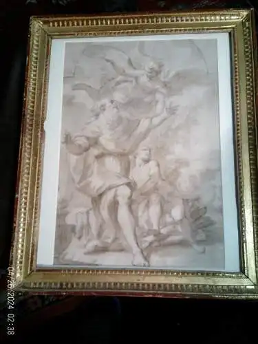 Rembrandt Harmenszoon van Rijn Nachfolge: Jacopo Alessandro Calvi “ Opferung Isaaks”  Bologna , 23 Februar Jahre 1740 - Bologna ,  15 May Jahre 1815