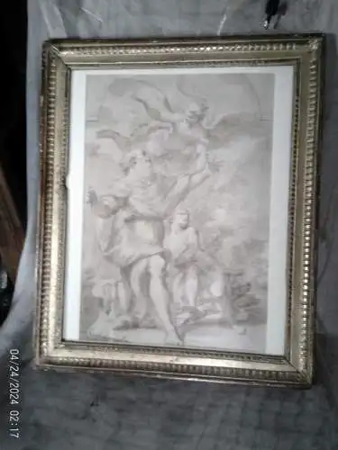 Rembrandt Harmenszoon van Rijn Nachfolge: Jacopo Alessandro Calvi “ Opferung Isaaks”  Bologna , 23 Februar Jahre 1740 - Bologna ,  15 May Jahre 1815