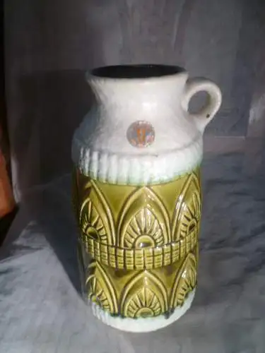 Halidan Kutlu Designer Überlacker Vintage Vase Formnummert : 1781/25 Bodenmarke , Etikett vorhanden