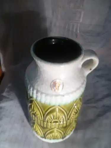 Halidan Kutlu Designer Überlacker Vintage Vase Formnummert : 1781/25 Bodenmarke , Etikett vorhanden