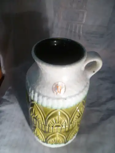 Überlacker Vintage Vase Formnummert : 1781/25 Bodenmarke , Etikett vorhanden