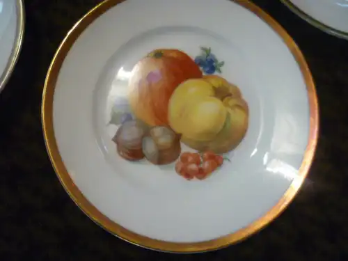 Jugendstil Set um 1900 -1915 t für Obst Dekorfelder mit verschiedenen Obstsorten