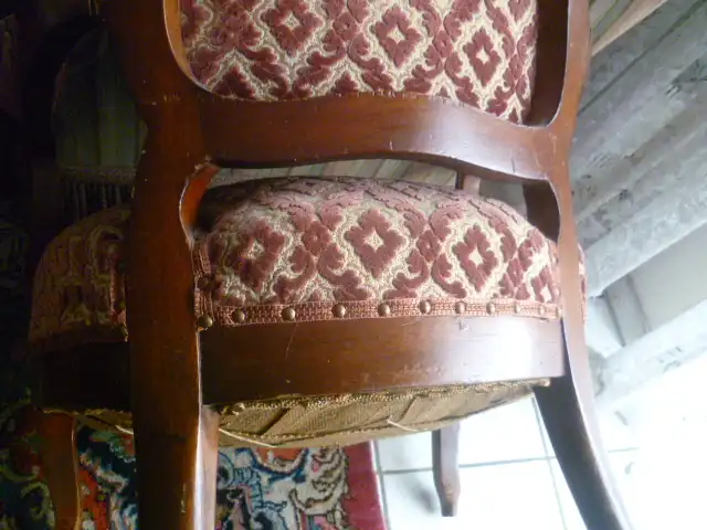 Louis Philippe Sessel aus massivem franz. Nussbaum um 1850 8