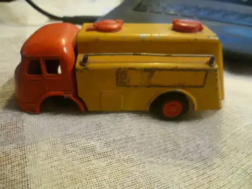 GAMA Mercedes Transporter für Shell Motor Oel Vintage Blechspielzeug W. Germany  60 er ?