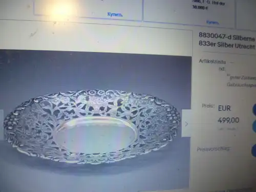 Durchbruchschale Niederlande 833er Silber Utrecht 1922  Löwenpassant 2 für 833 Silber (Marke getragen) mit einem Gewicht von 146 Gramm