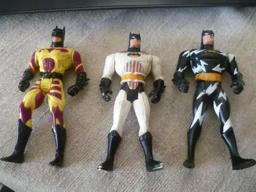 Bat Man Set 3 Figuren von Kenner ! 1993 1994 1997 Höhe je 12 cm  alle bespielt