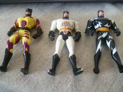 Bat Man Set 3 Figuren von Kenner ! 1993 1994 1997 Höhe je 12 cm  alle bespielt