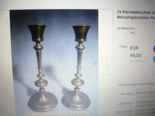 Ein seltenes Paar Tisch Kerzenständer Italien um 1800 museal Messing Bronze sehr guter originaler Erhaltungszustand 