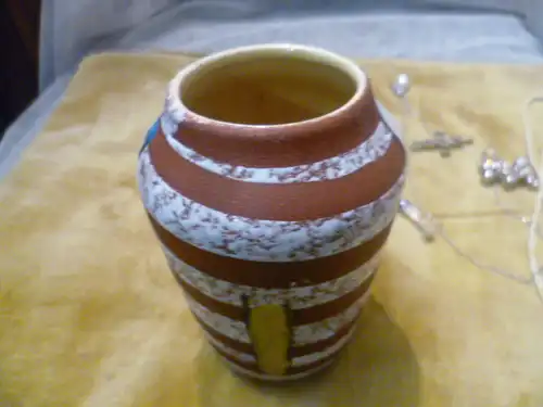 Bay Keramik Graffiti Vase Formnummer 602-12 Vintage der 1950 Ära aus der Vitrine top