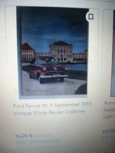 Ford Revue vom September 1955    Aus einer lichtgeschützten Mappe ein Zeitdokument