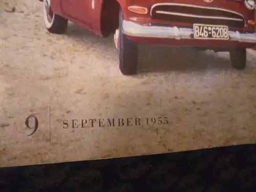Ford Revue vom September 1955    Aus einer lichtgeschützten Mappe ein Zeitdokument