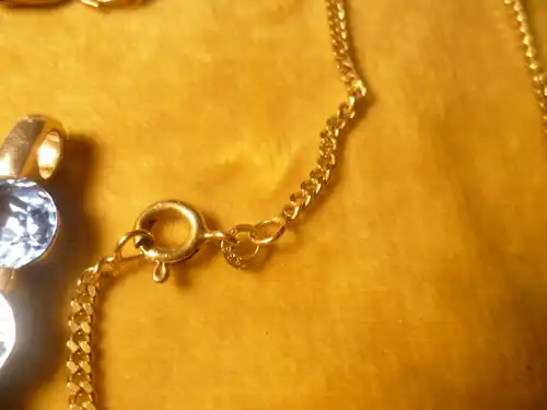 Gold 333 Halskette  Ringverschluss  Länge 41 cm