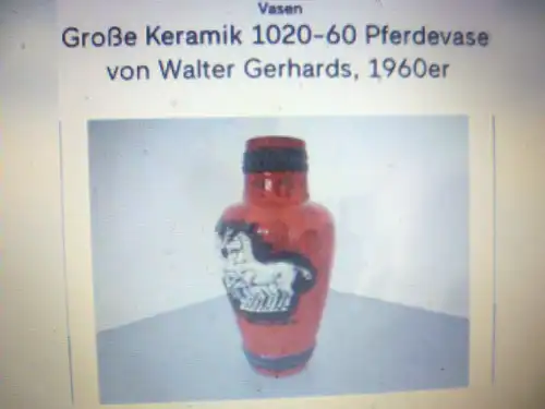 Designer Keramik von Walter Gerhards für eine Wohnkultur der 1960 Jahre , Der absolute Hingucker !