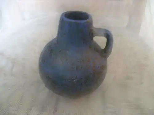 Rockabilly Ära 1950-60 Kreutz Keramik Fat Lava Schaumlasur Henkelkrug Vase Formnummer 207