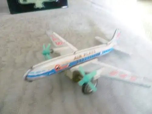 60er Jahre Tin Friction Toy Air Plane 622 ST-1 mit Funktionsmotor  aus der Vitrine wenig bespielt 