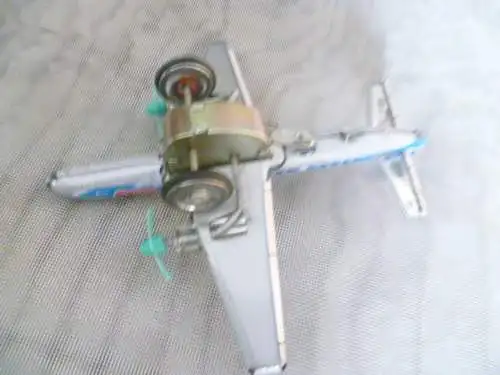 60er Jahre Tin Friction Toy Air Plane 622 ST-1 mit Funktionsmotor  aus der Vitrine wenig bespielt 
