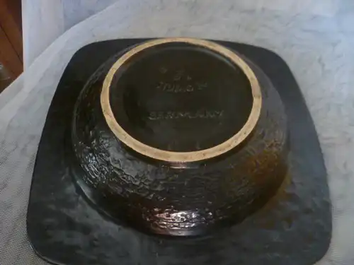 Bodo Mans für Studio 74 Design Obstschale Dümler & Breiden mokkafarben Vintag Rockabilly Ära 1960-70