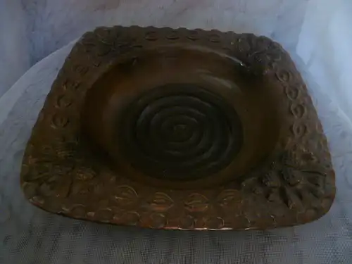 Bodo Mans für Studio 74 Design Obstschale Dümler & Breiden mokkafarben Vintag Rockabilly Ära 1960-70