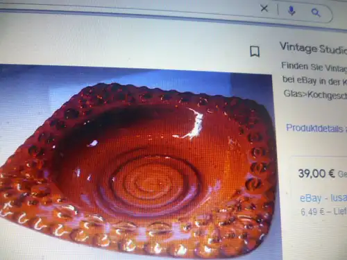 Bodo Mans für Studio 74 Design Obstschale Dümler & Breiden mokkafarben Vintag Rockabilly Ära 1960-70