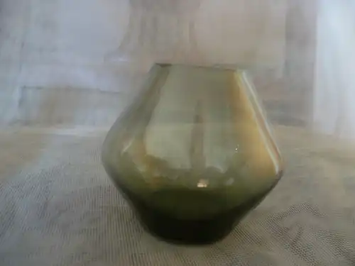 Bauhaus Wilhelm Wagenfeld Rauchglas Vase Space Ufo Deko 1930 er Jahre , aus der Vitrine