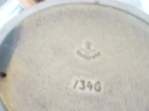 Karlsruher Majolika Formnummer 9014 Mid Century 1960-70 H: 16 Mid Century Brauntöne