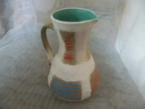 Jasba Keramik Mid Century Vintage Henkelkanne Rockabilly Ära 1950  Formnummer: 218/18